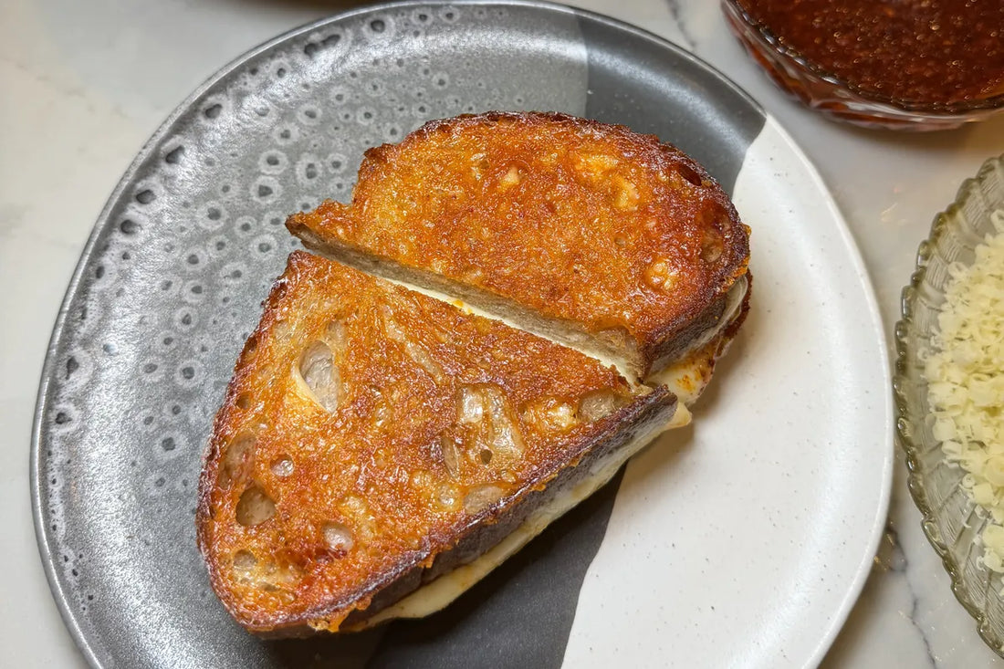 Chili Crunch Grilled Cheese